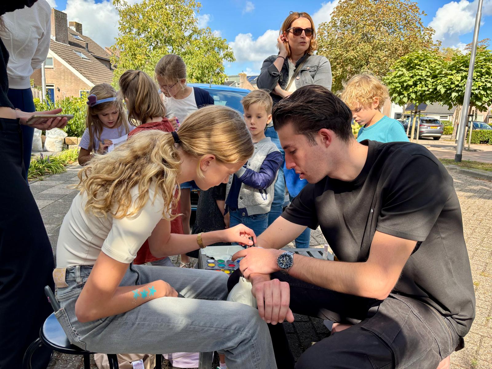 Kinderen op de buurtdag