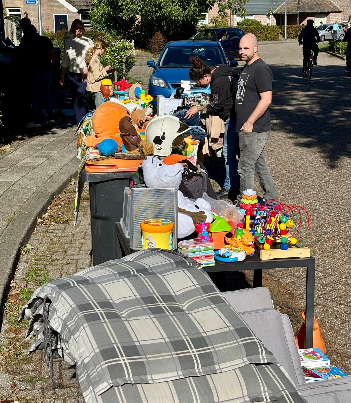 Grote uitstalling met speelgoed